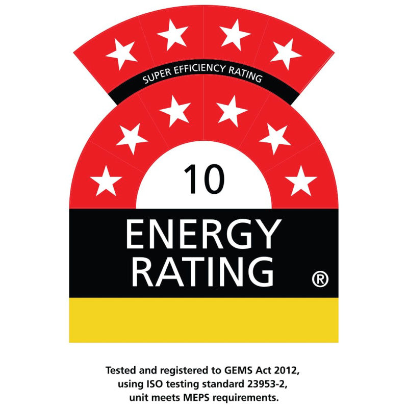 Bar Fridge | Single Door Alfresco | Rhino GSP showing a energy rating of 10 out of 10 stars