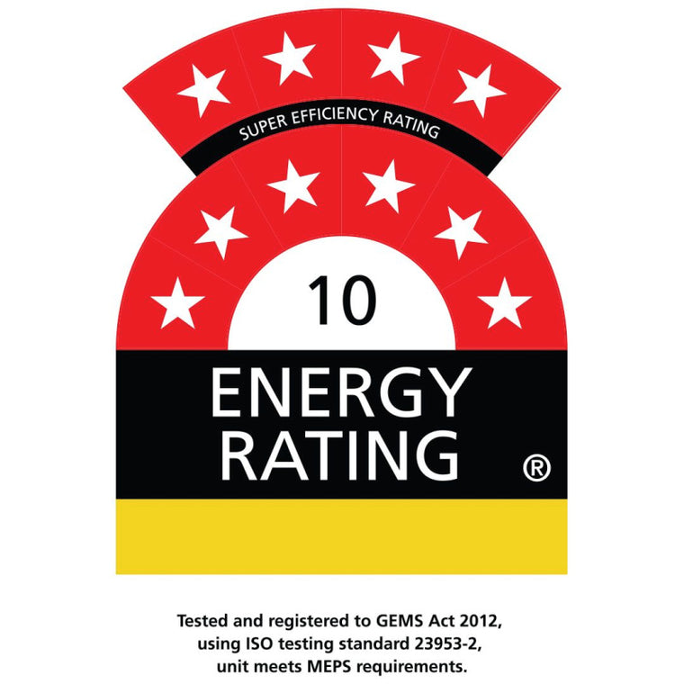 Bar Fridge | Single Door Alfresco | Schmick SK68 showing a energy rating of 10 out of 10 stars